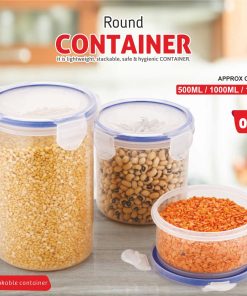 Container Round 500/1000/1500-(3pcs Set)-(Hetal)