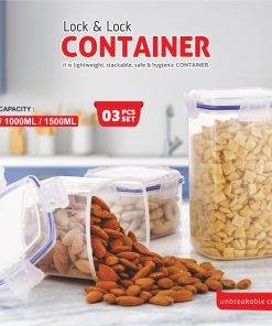 Container Lock& Lock-3 Pcs (500/1000/1500)-(hetal)