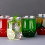 glass moktail with dimon