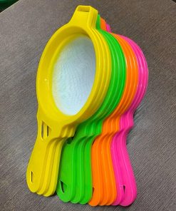 Multipurpose Plastic Tea Strainer Chalni - Durable, Efficient for Brewing, Straining, and Filtering multicolor - 28.5 X 14.5 size