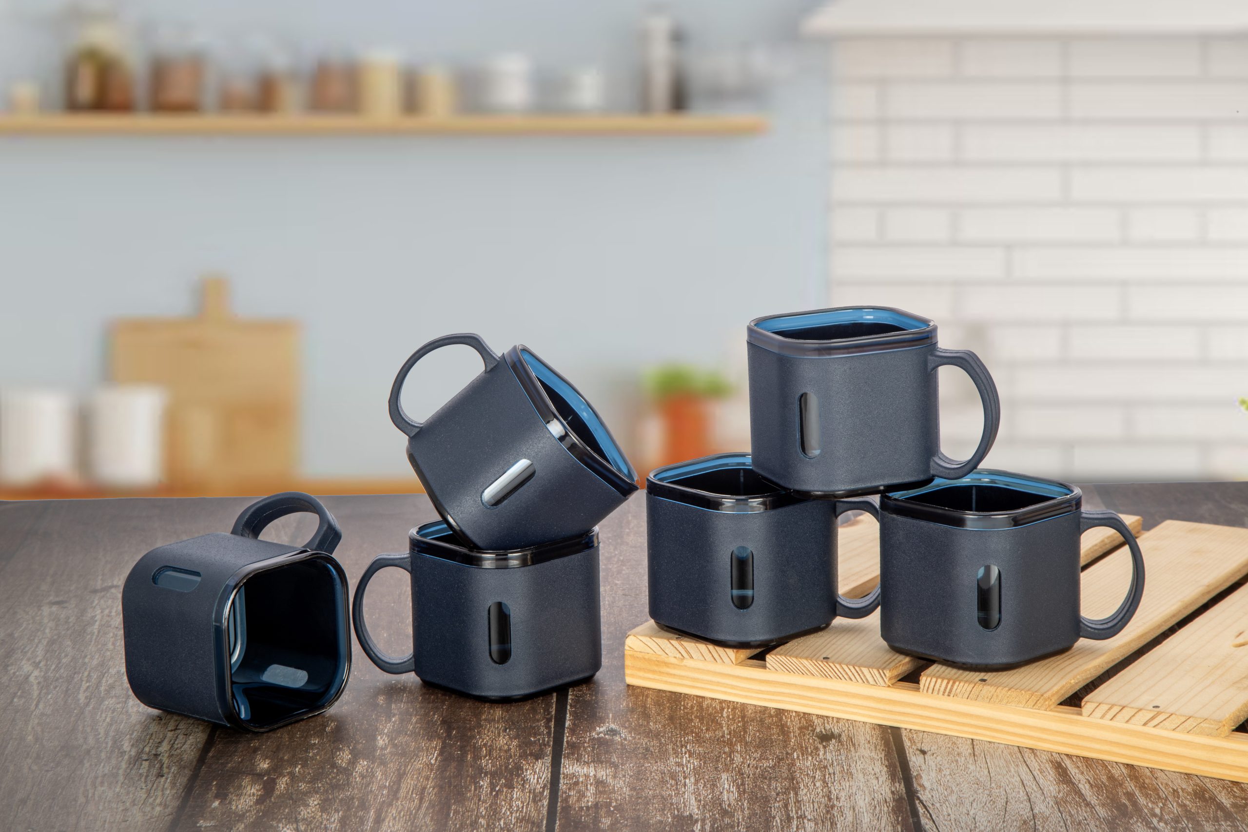 Mug Tea & Coffee 6pcs Set Square