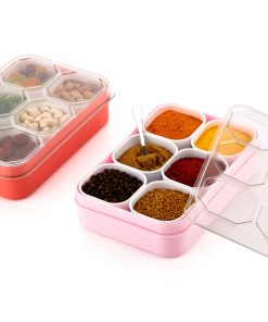 Masala Box 6 Section With Spoon