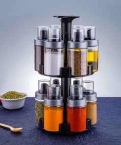 Spice Rack 3in1 Round (12) Jar