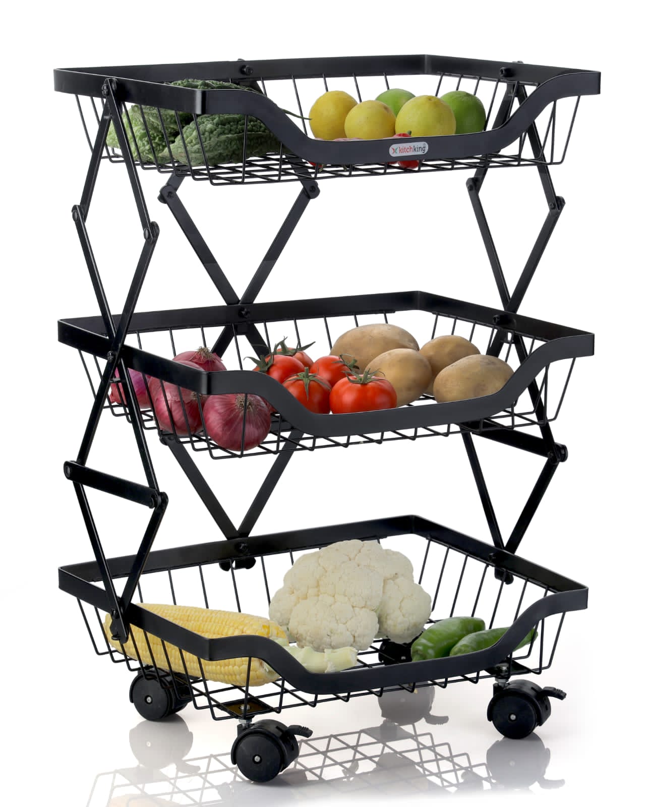 basket collapsible 3 layer folding (K-203)