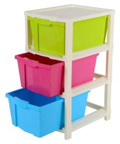 MODULAR DRAWER STORAGE 3 SECTION COLOR