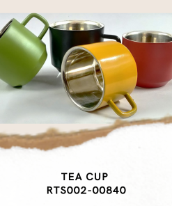 MUG TEA CUP DOUBLE WALL COLOR FINISH