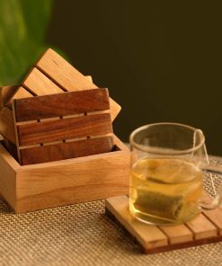 TEA STAND SQURE WOODEN