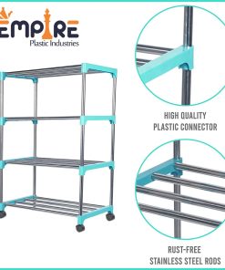 Shoes Rack 4 Layer With Wheel