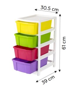 Modular Drawer A4 Multi color 4 Layer