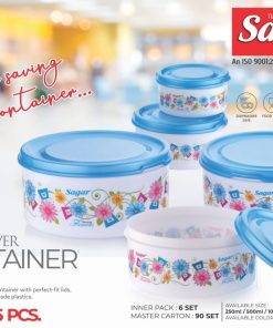 CONTAINER FOOD SAVER PRINTED [5pcs Set]