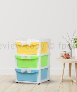 Modular Drawer Jumbo Multi color 3 Layer