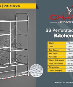 S.S. Kitchen Rack Perforated Sheet Pipe[30*24-5kg]