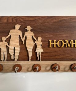 Key Stand Family Design Wooden [KS-04]