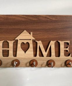 Key Stand Home Word Design Wooden [KS-07]