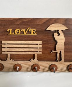 Key Stand Couple Design Wooden [KS-06]
