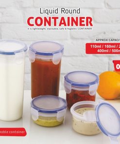 Container Liquid Round 5pcs - 110/160/210/400/500-(hetal)