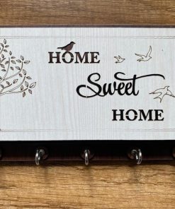 Key Stand Wooden With Mobile Stand Home Sweet Design [108]