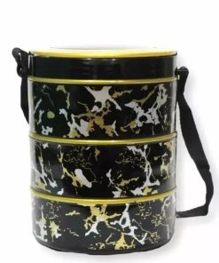 Lunch Box MARBLE 3 Layer [R]