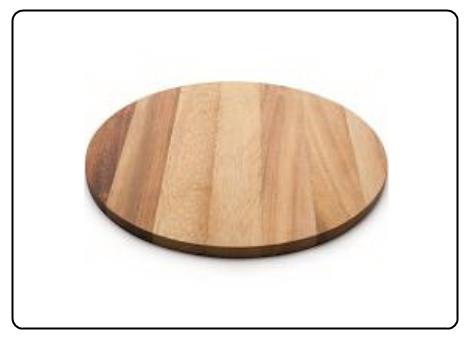 CHOPPING BOARD ROUND WOODEN