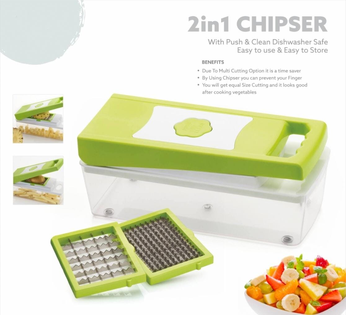 Buy 2 in 1 Vegetable Chipser &Slicer Online at Low Prices in India