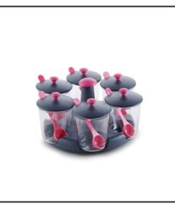 ACHAR WITH MASALA STAND (Set Of 6 Pcs - 360 Revolving)