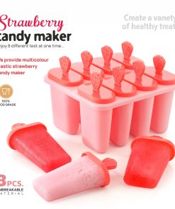 Strawberry Ice Candy Maker (8pcs)