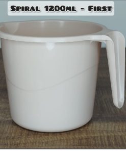 Bathing Mug Spiral 1200 Ml (12PCS Set)