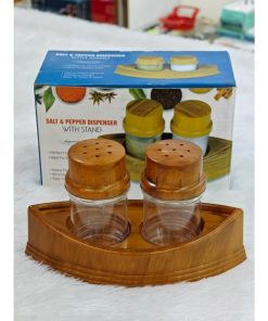 Salt & Pepper Dispenser With Stand Plastic