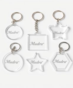 Key Chain Transparent Customize with Your Name Or Logo (small) (acrylic Material)
