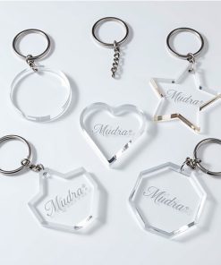 Key Chain Transparent Customize with You Name Or Logo (Big) (acrylic Material)