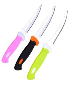 Knife Double Mold Color Sarrated /Lazar (12pcs) 9 Inch