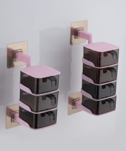 Spice Box 7 Layer, Wall Mount, Plastic Material, 2 pieces set (20.5*8.5 and 25*8.5)