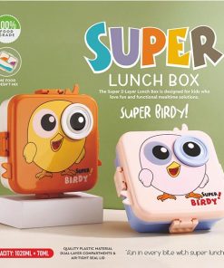 Lunch Box Super Cartoon Shape Pattern Lunch Box | Leak Proof | 1120 ML + 70 ML